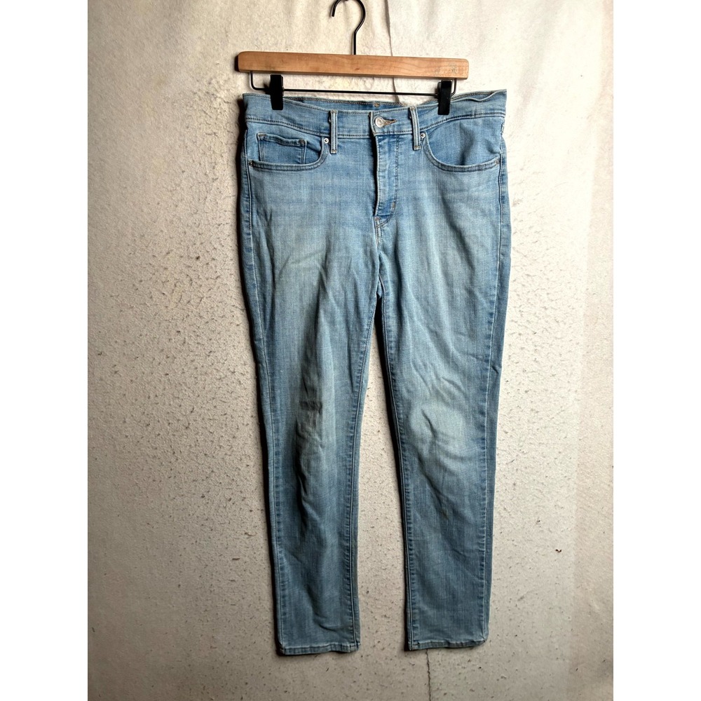 Levi's 312 Shaping Slim Jeans Womens 30x32 Blue Denim Cotton Mid Rise 5-Pockets
